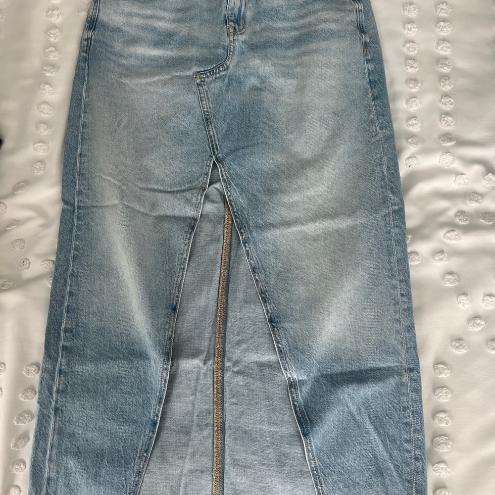 American Eagle Outfitters long denim skirt